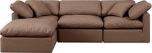 Load image into Gallery viewer, Indulge - Faux Leather 4 Piece Modular Sectional With Chaise