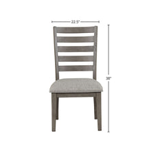 Load image into Gallery viewer, Side Dining Chair With Ladder Back (Set of 2) - Gray