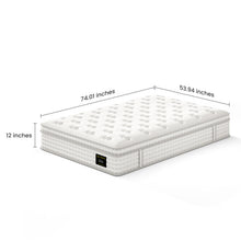 Load image into Gallery viewer, 12'' Hybrid Mattress, Memory Foam & Pocket Springs For Pressure Relief