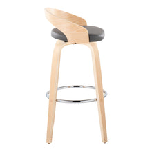 Load image into Gallery viewer, Grotto - Contemporary Fixed-Height Barstool With Swivel With Round Footrest (Set of 2)