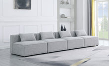 Load image into Gallery viewer, Cube - Linen Modular 4 Seat Armless Sofa
