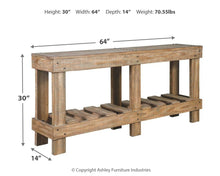 Load image into Gallery viewer, Susandeer - Console Sofa Table - Brown