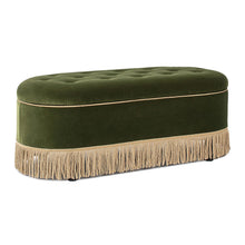Load image into Gallery viewer, Melinda - Oval Tufted Bullion Fringe Storage Bench