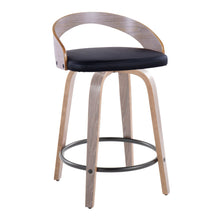 Load image into Gallery viewer, Grotto - Contemporary Fixed Height Counter Stool & Swivel With Round Footrest (Set of 2)