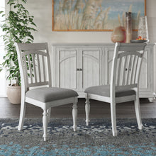 Load image into Gallery viewer, Slat Back Dining Chairs (Set of 2) - Gray