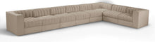Load image into Gallery viewer, Rummi - Velvet Performance Fabric Upholstered 8 Piece Modular Sectional (With 3 Corner Chairs)