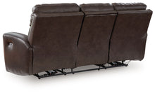 Load image into Gallery viewer, Crossplex - Power Reclining Sofa With Adjustable Headrest - Smoke