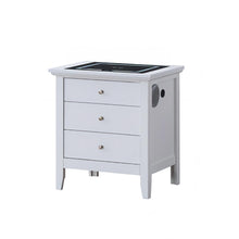 Load image into Gallery viewer, Hammond - Smart 3 Drawer Nightstand With USB Charging And Integrated Speakers - White