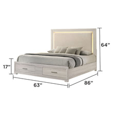 Load image into Gallery viewer, Colorado - Bed With Upholstered LED Headboard