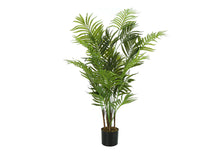 Load image into Gallery viewer, 47" Tall, Artificial Plant, Areca Palm Tree, Indoor, Faux, Fake, Floor, Greenery, Potted, Real Touch, Decorative - Green / Black