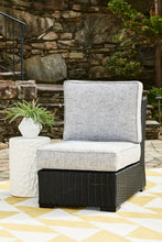 Load image into Gallery viewer, Beachcroft - Armless Chair With Cushion - Black / Light Gray