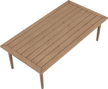 Load image into Gallery viewer, Laguna - Aluminum Outdoor Patio Coffee Table - Natural