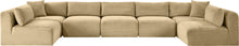 Load image into Gallery viewer, Shaggy - 7 Piece Modular U-Shaped Armless Sectional