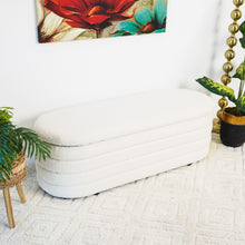 Load image into Gallery viewer, Cabana - Bench With Storage - Ivory