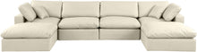 Load image into Gallery viewer, Comfy - 6 Piece Faux Leather Modular Double Chaise Sectional