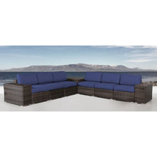 Load image into Gallery viewer, Elegant Outdoor Rattan Wicker 6 Person Seating Group With Cushions