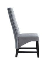 Load image into Gallery viewer, Kini - Corduroy Side Chair (Set of 2) - Black / Gray