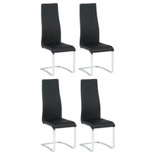 Load image into Gallery viewer, Montclair High Back Dining Chairs Black and Chrome (Set of 4) - Ego Home Furniture