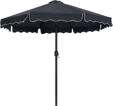 Load image into Gallery viewer, Amalfi - Aluminum Patio Umbrella - Black Base / Black Pole