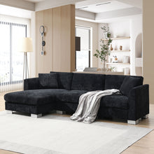 Load image into Gallery viewer, Modern Cloud Sectional Sofa L Shaped Luxury Couch Set With 2 Free Pillows 4 Seat With Oversized Chaise