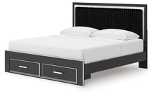 Load image into Gallery viewer, Zuraleus - Upholstered Panel Platform Storage Bed