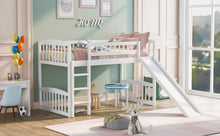 Load image into Gallery viewer, Loft Bed With Slide And Ladder