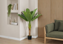 Load image into Gallery viewer, 43" Tall, Artificial Plant, Banana Tree, Indoor, Faux, Fake, Floor, Greenery, Potted, Real Touch, Decorative - Green / Black