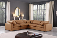 Load image into Gallery viewer, Comfy - 5 Piece Faux Leather Modular Corner Sectional