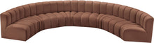 Load image into Gallery viewer, Arc - Faux Leather 8 Piece U-Shaped Modular Sofa