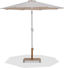 Load image into Gallery viewer, Fiji - Aluminum Patio Umbrella With Square Teak And White Base