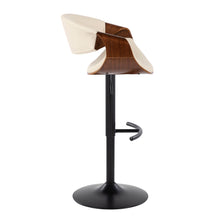 Load image into Gallery viewer, Symphony - Mid Century Modern Adjustable Barstool With Swivel With Rounded T Footrest (Set of 2)