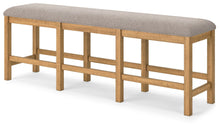 Load image into Gallery viewer, Havonplane - XL Counter Height Upholstered Dining Bench - Brown