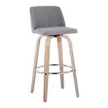 Load image into Gallery viewer, Toriano - Contemporary Fixed Height Barstool With Swivel & Round Footrest (Set of 2)