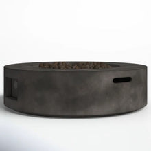 Load image into Gallery viewer, Fiber Reinforced Outdoor Fire Pit Table - Black / Gray