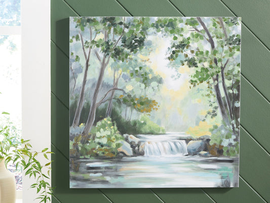 Evermaddick - Wall Art - Green / Gray / White