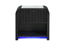 Load image into Gallery viewer, Beckett - Nightstand With LED And Speaker - Black / White