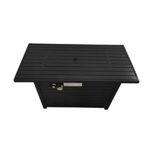 Load image into Gallery viewer, Outdoor Fire Pit Table & Lid - Black