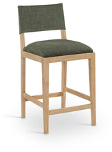 Load image into Gallery viewer, Avon - Linen Textured Performance Fabric Upholstered Counter Stool