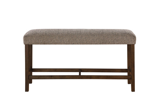D4355 - 6 Piece Dining Room Set (Bar Table With 4 Bar Stools And Bench) - Dark Brown