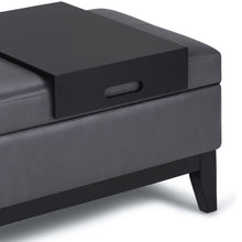 Load image into Gallery viewer, Oregon - Contemporary Storage Ottoman Bench With Tray