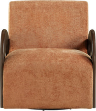 Load image into Gallery viewer, Neria - Chenille Fabric Upholstered Swivel Accent Chair - Painted Brown Base