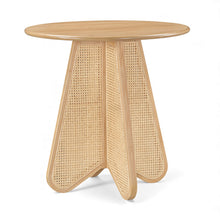 Load image into Gallery viewer, Butterfly - Solid Wood And Natural Cane Table With Natural Top