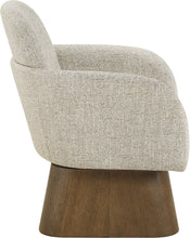Load image into Gallery viewer, Marlowe - Linen Textured Fabric Upholstered Swivel Accent Chair - Stained Brown