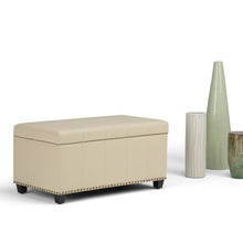 Load image into Gallery viewer, Amelia - Transitional Storage Ottoman Bench