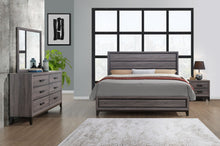 Load image into Gallery viewer, Kate - 4 Piece Full Bedroom Set (Bed, Dresser, Mirror, Nightstand) - Foil Gray