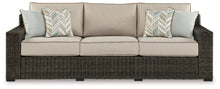Load image into Gallery viewer, Coastline Bay - Sofa With Cushion - Brown