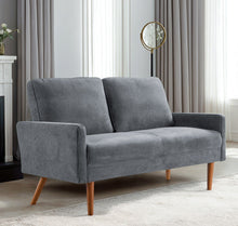 Load image into Gallery viewer, Loveseat Sofa, European Style With Sleek Design, Modern & Vintage Flair, Upholstered 2 Seater Couch