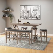 Load image into Gallery viewer, Bar Height Bench - Brown