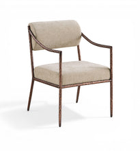 Load image into Gallery viewer, Bastille - Upholstered Dining Arm Chair (Set of 2) - Bronze Frame