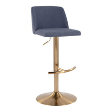 Load image into Gallery viewer, Toriano - Contemporary Adjustable Barstool With Swivel With Rounded T Footrest (Set of 2)